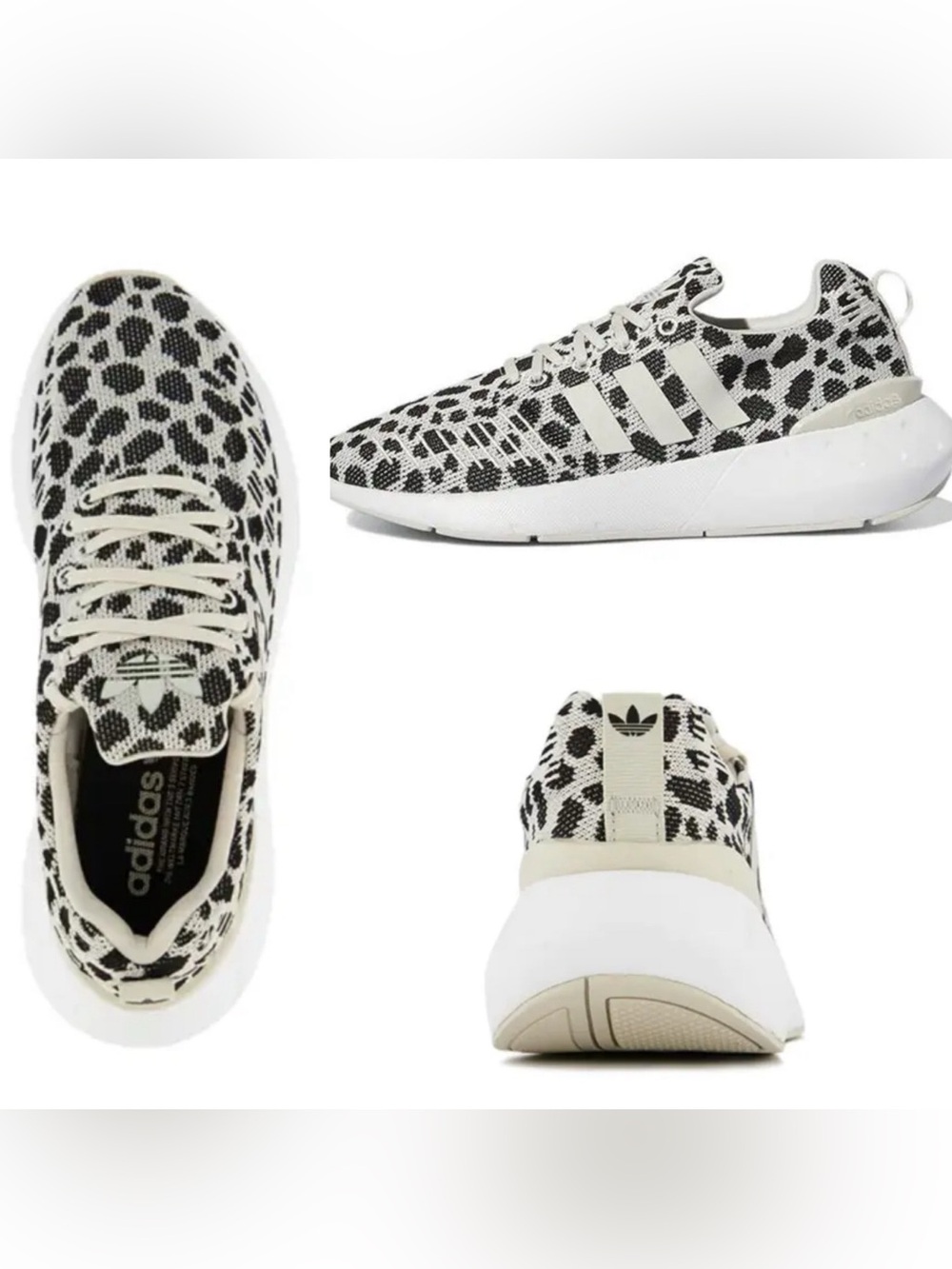 adidas Originals Swift Run 22 "Dalmatian" Sneakers Talc/Core Black/Cloud White